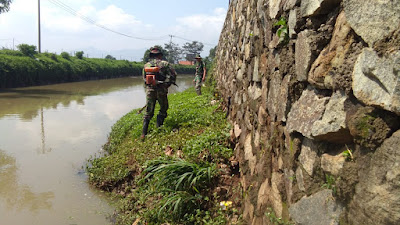 Satgas Subsektor 21-4 Cidurian Tetap Kegiatan Rutin Di Sungai