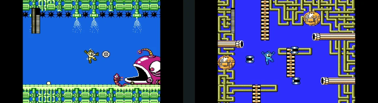 Mega Man 2 (Bubble Man Stage i Crash Man Stage)