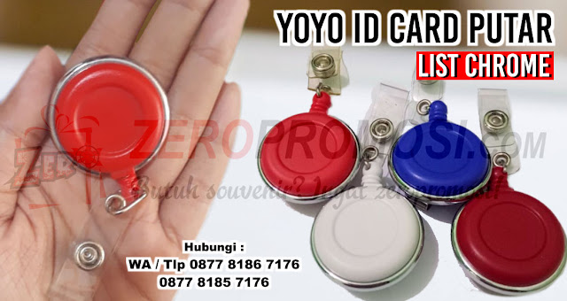 yoyo id card putar lis Baru, YOYO KAIT PUTAR, Badge Reels, Yoyo List, yoyo gantungan id card yang bisa diputar 360 derajat, Yoyo id card list dengan logo resin