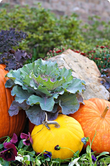 pumpkins and kale