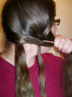 Second strand crossed in Grecian plait.