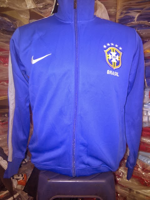 Jaket Grade Ori Nike Brazil Biru Authentic 2013/2014