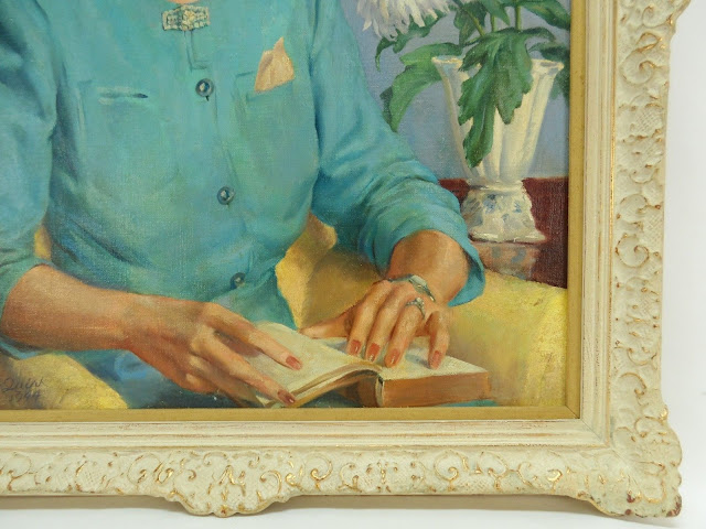 Famous Pennsylvania Artist Francis J. Quirk Close up of hands and vase