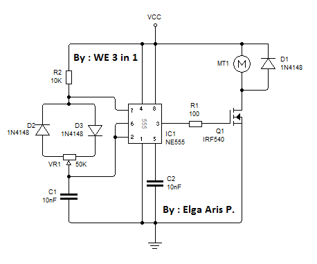  PWM Analog With IC NE555 For DC Motor Controller Edukasi 