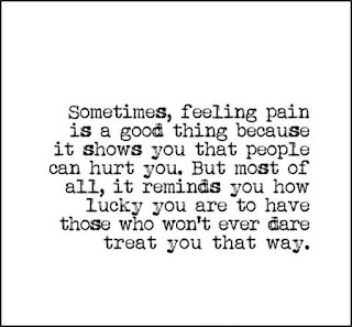 Staying Alive is Not Enough : Sometimes, feeling pain is a good thing because it shows you that people can hurt you. But most of all, it reminds you how lucky you are to have those who won't ever dare treat you that way.