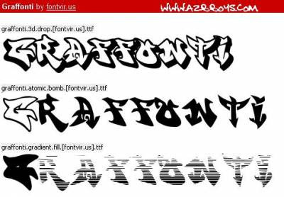 graffiti fonts