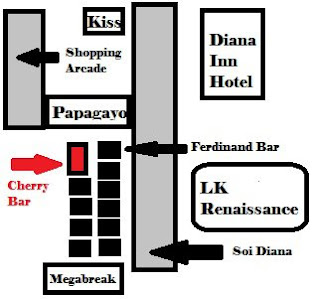 The Cherry moved to 'Soi Diana' right across from the 'Papagayo Club'
