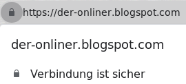 Beispiel für eine HTTPS-verschlüsselte Website