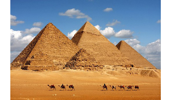 The Pyramids of Giza in Egypt