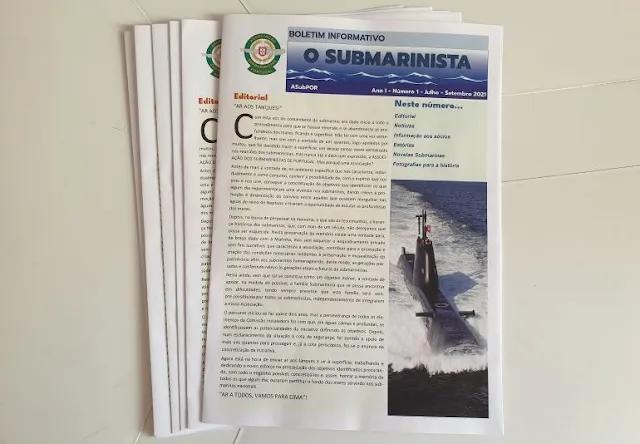 Durante el encuentro se distribuyó el número 1 de la Newsletter O SUBMARINISTA (imagen João Gonçalves)