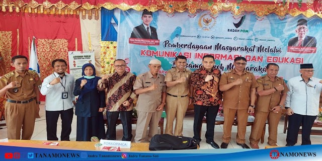 BBPOM di Padang dan Legislator RI, Ade Rezki Pratama gelar K.I.E di Kecamatan Baso