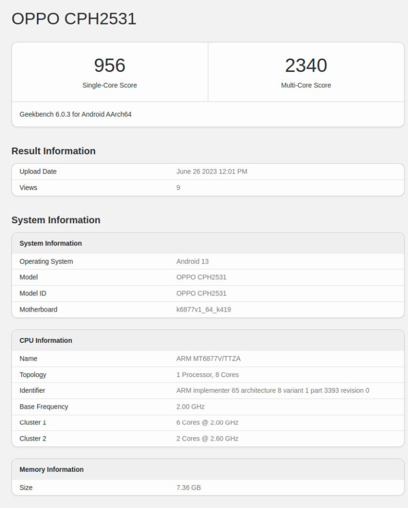 Oppo Find N3 With Snapdragon 8 Gen 2 SoC, 12GB RAM Surfaces on Geekbench