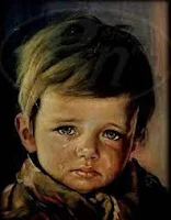 The Crying Boy Painting- Tears that Ignite the Night