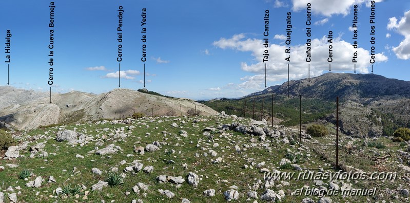 Cerro de la Sardina - Cerro Carboneras - Cerro del Pendejo - Cueva Bermeja - Cerro Colmenarejo - Tajo de Pompeyo - Cerro de Rajete