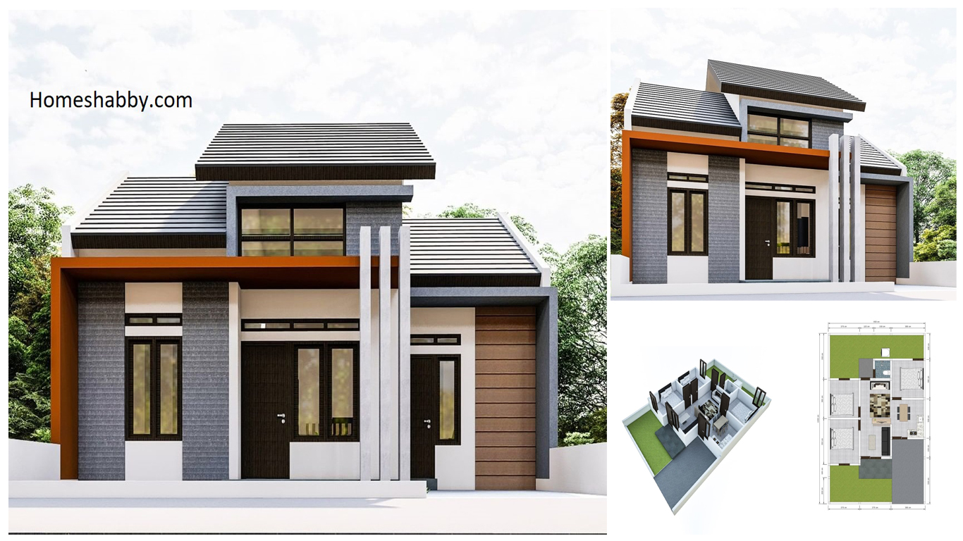 Desain Dan Denah Rumah Ukuran 85 X 13 M Terlihat Seperti Rumah Mezzanine Dengan 3 Kamar Tidur Homeshabbycom Design Home Plans