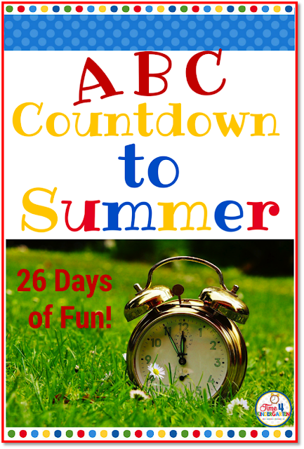 ABC Countdown to Summer: Countdown the days to summer break with a fun activity that correlates with a letter each day.