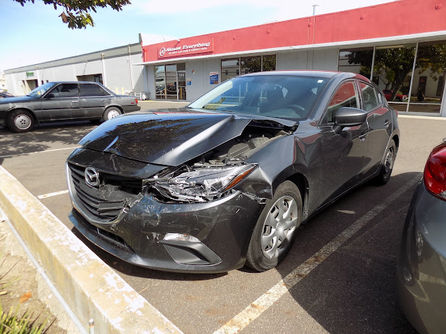 2016 Mazda3-Before work was done at Almost Everything Autobody
