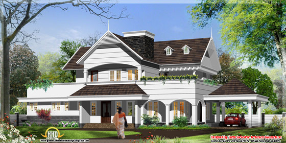 3300 square feet English/european style house in Kerala - May 2012