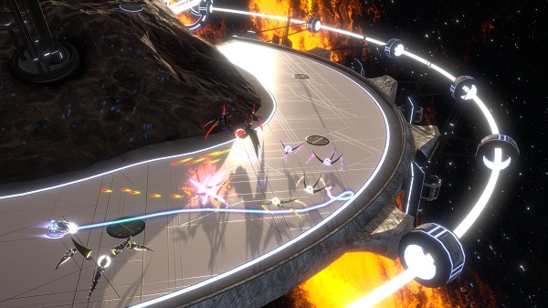 Curved Space Cross Play Multiplayer Co-op