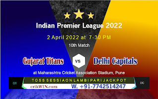 Delhi vs Gujrat 10th IPL Match Prediction Betting Tips Cricdiction