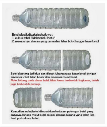  KERAJINAN  TANGAN MEMBUAT TEROMPET DARI  LIMBAH BOTOL 