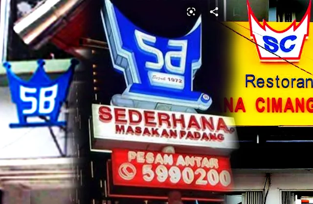 Makanan Tradisional Indonesia di Warung Nasi Padang Sederhana