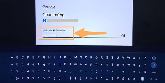 cách đăng nhập Google trên tivi Sharp