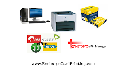 print recharge cards in Nigeria with a software