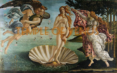 The Birth of Venus painting by Sandro Botticelli at the Uffizi Gallery, Italy 1485