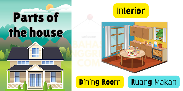 Nama bagian-bagian rumah di bahasa Inggris 10