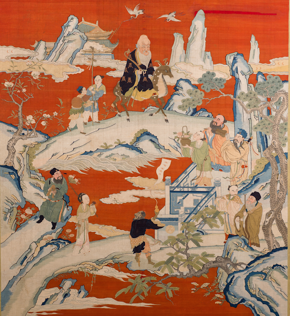 chinese tapestry, God of Longevity, Jordan Snitzer Museum of Art