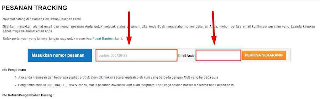 BARU Cara Check Layanan Lazada Order Status Atau Order Tracking