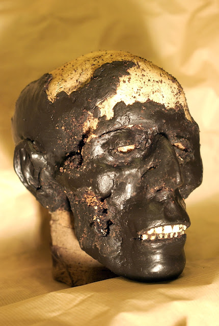 skull, mummy's head, How to, Theatre, prop, propping