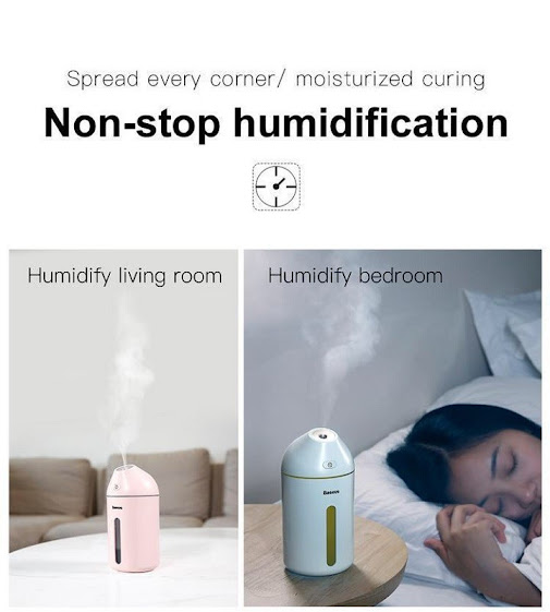 Máy phun sương, khuếch tán tinh dầu Baseus Cute Mini Humidifier