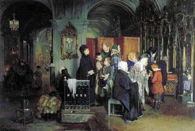 Alexei Korzukhin, Before confession, 1877