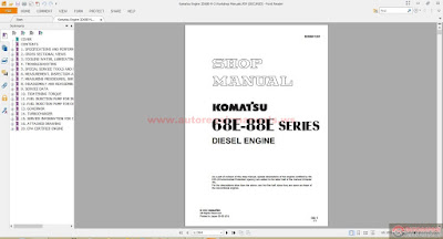 Komatsu Engine Workshop Manuals Full Download