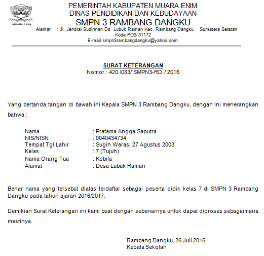 Contoh Surat Rasmi Yang Lengkap - Temblor En