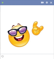 Party Emoticon With Sunglasses