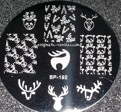 Stamping-Plate-Review-Born-Pretty-Store-BPS-BP-192-Christmas-Deer-Antlers