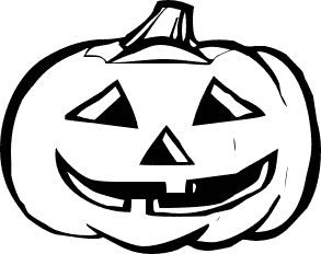 Pumpkin Face Coloring Pages 