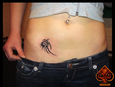 girls tattoos, cute tattoo, small tattoos, tattoo designs, tribal tattoos, waist tattoos