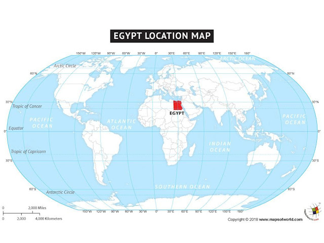 where is egypt on the world map