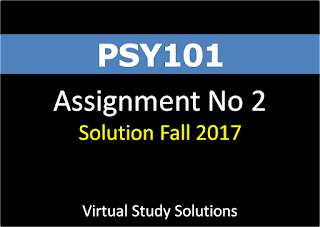 PSY101 Assignment no 2 Solution Fall 2017