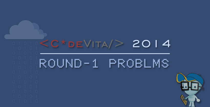 TCS CodeVita 2014 Problems - Round 1