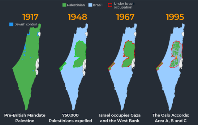 خريطة الأراضي الفلسطينية التاريخية