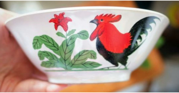 Makna Dibalik Gambar  Ayam  Jago  Pada Mangkok  Fenomenal 