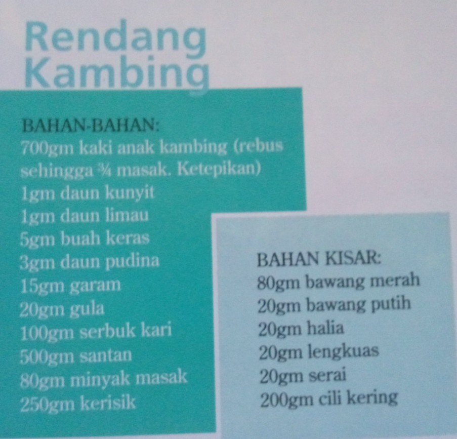 Koleksi Resepililymaria: RENDANG KAMBING