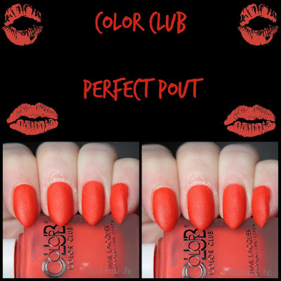 color club matte rouge perfect pout swatch