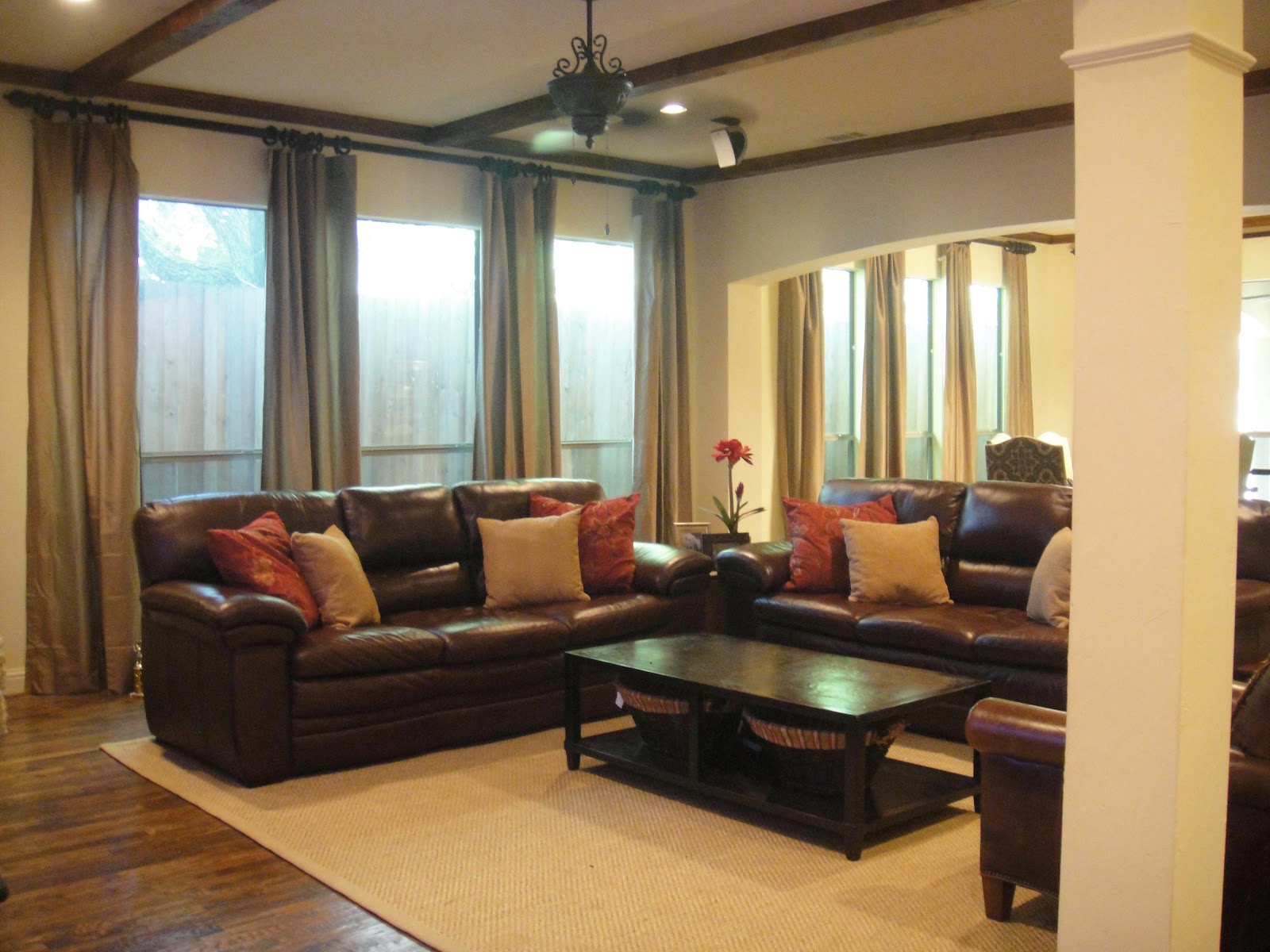 brown and white living room ideas