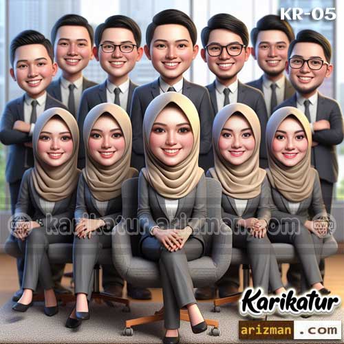 Karikatur 4D Teman Kantor 5